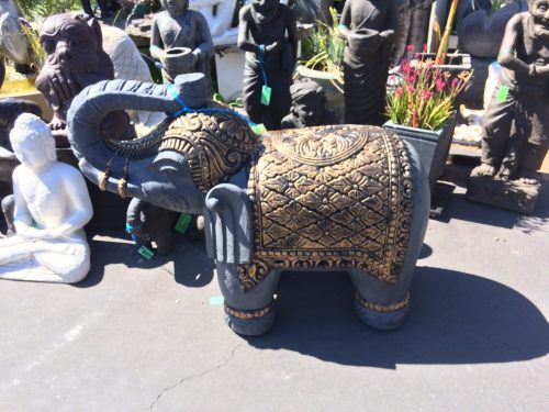 Elephant with Blanket Statue