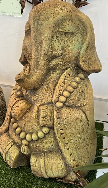 cute meditating elephant